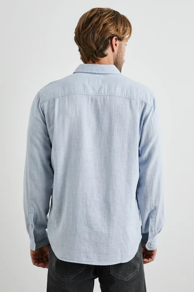 Rails Shirts Men WYATT SHIRT Blue Melange