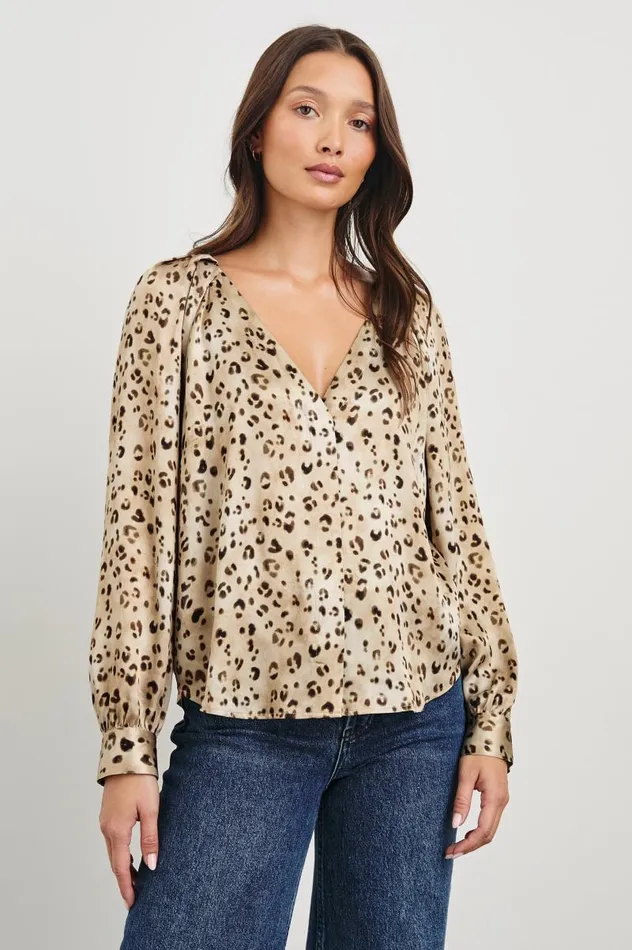 Rails Tops Women SANDRA TOP Champagne Leopard
