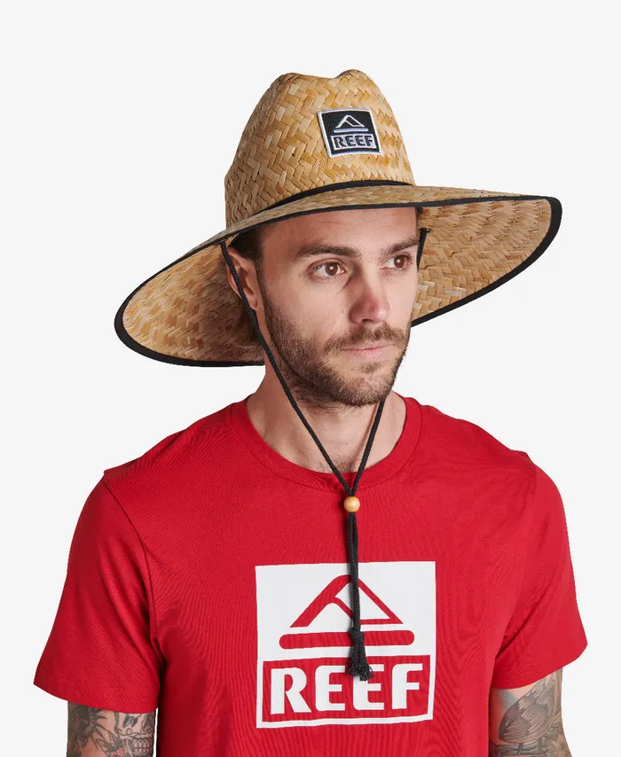 Reef Hats and Beanies Men Downpour Straw Hat Caviar Reef Hats and Beanies Men Downpour Straw Hat Caviar