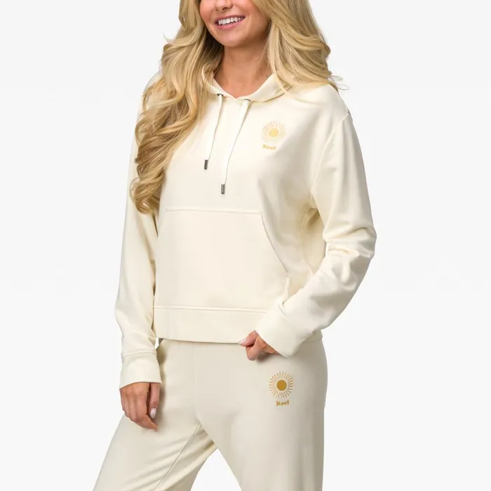 Reef Hoodies Sweaters and Jackets Women Cozy Pullover Hoodie Almond Milk