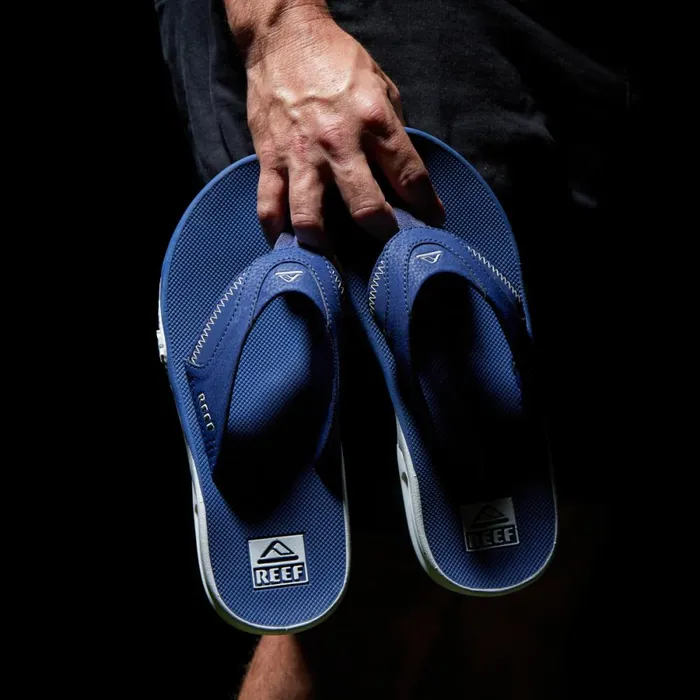 Reef Sandals Men Fanning Pregame Navywhite Reef Sandals Men Fanning Pregame Navywhite