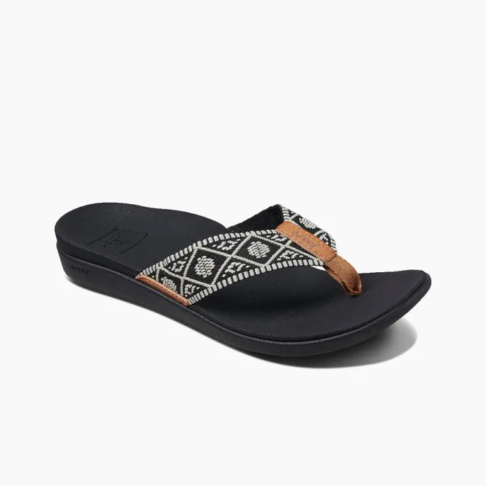 Reef Sandals Women Ortho Woven Blackwhite Reef Sandals Women Ortho Woven Blackwhite