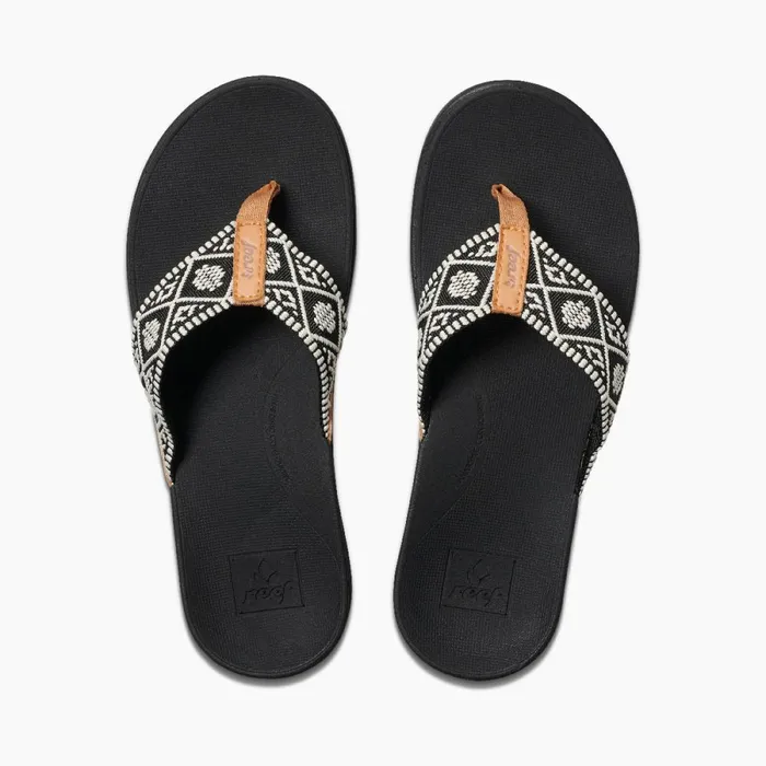 Reef Sandals Women Ortho Woven Blackwhite Reef Sandals Women Ortho Woven Blackwhite