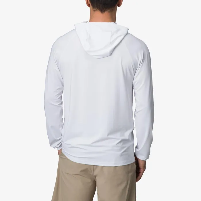 Reef Surf Shirts and UPF Apparel Men Wellie Long Sleeve Hooded Surf Shirt Upf 50 Bright White Reef Surf Shirts and UPF Apparel Men Wellie Long Sleeve Hooded Surf Shirt Upf 50 Bright White