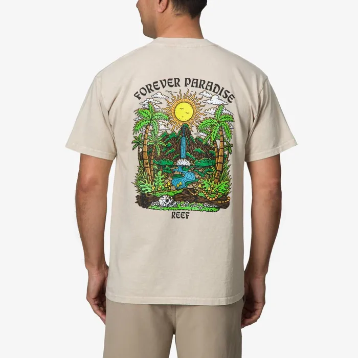Reef TShirts and Shirts Men Forever Short Sleeve Tee Fog Reef TShirts and Shirts Men Forever Short Sleeve Tee Fog