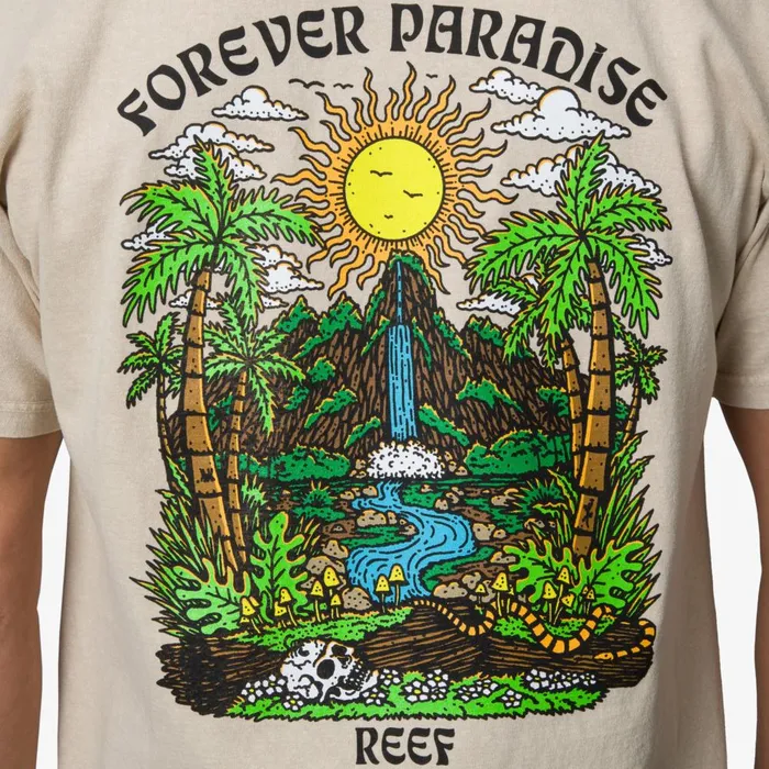 Reef TShirts and Shirts Men Forever Short Sleeve Tee Fog Reef TShirts and Shirts Men Forever Short Sleeve Tee Fog