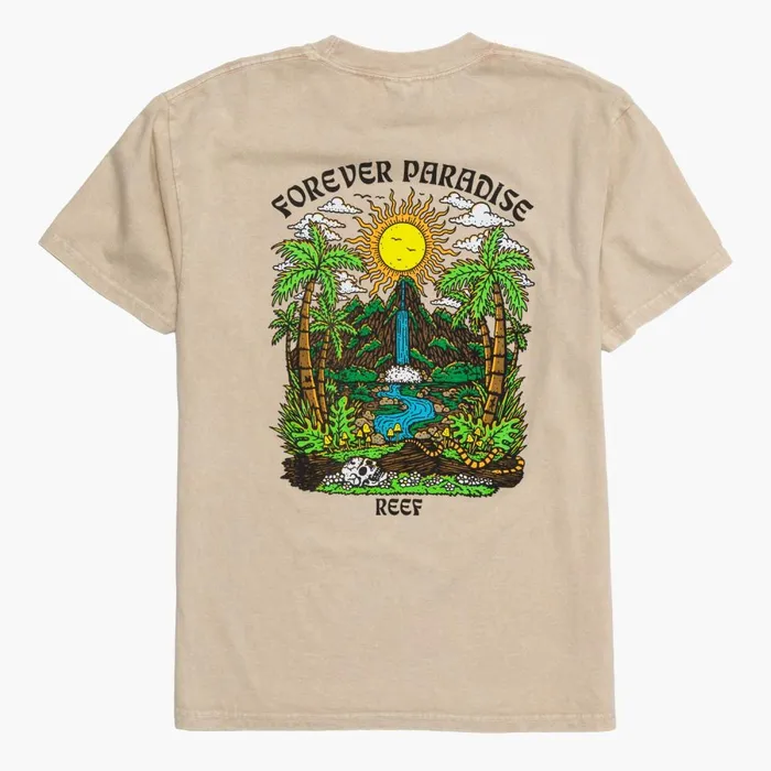 Reef TShirts and Shirts Men Forever Short Sleeve Tee Fog Reef TShirts and Shirts Men Forever Short Sleeve Tee Fog
