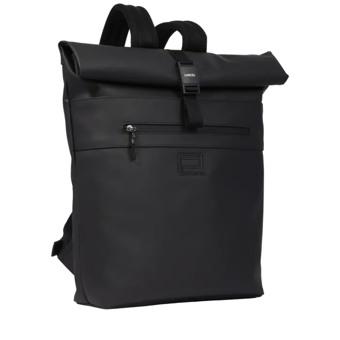 Rolltop Backpack Black Men Lancel Backpacks Rolltop Backpack Black Men Lancel Backpacks