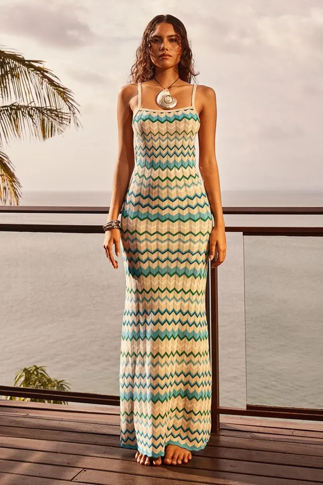 Runaway The Label Maxi Shop ALBIE MAXI DRESS 8211 BLUE MULTI