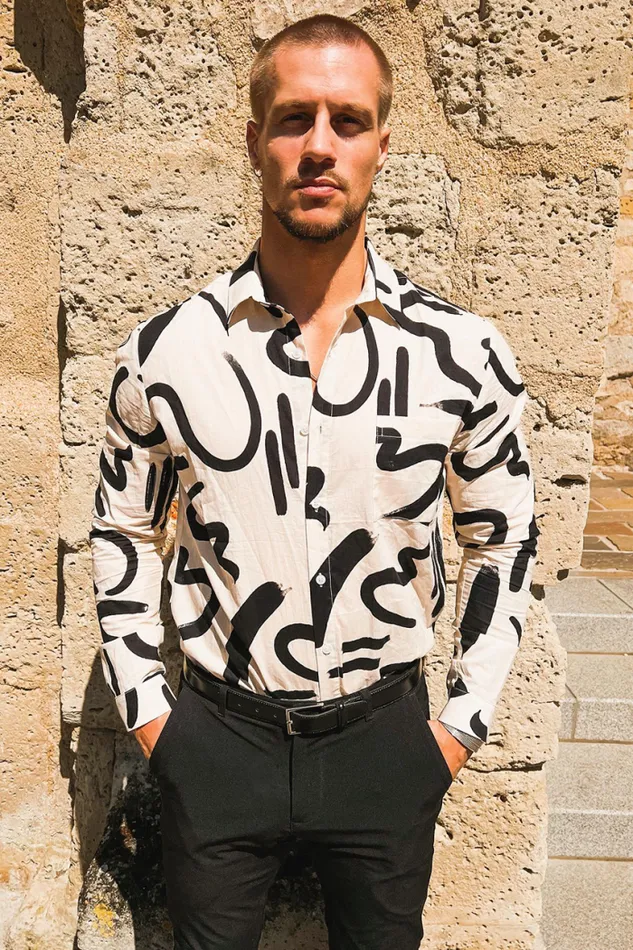 Runaway The Label Sets Menswear LS SHIRT 8211 YORK SAND Runaway The Label Sets Menswear LS SHIRT 8211 YORK SAND
