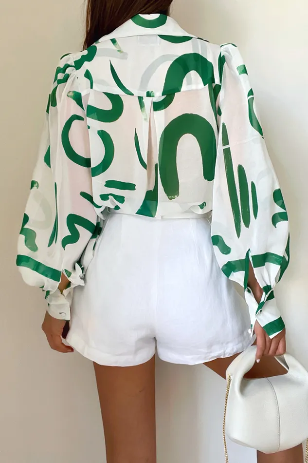 Runaway The Label Shirts and Blouses Shop Fleetwood Blouse 8211 York Emerald Runaway The Label Shirts and Blouses Shop Fleetwood Blouse 8211 York Emerald