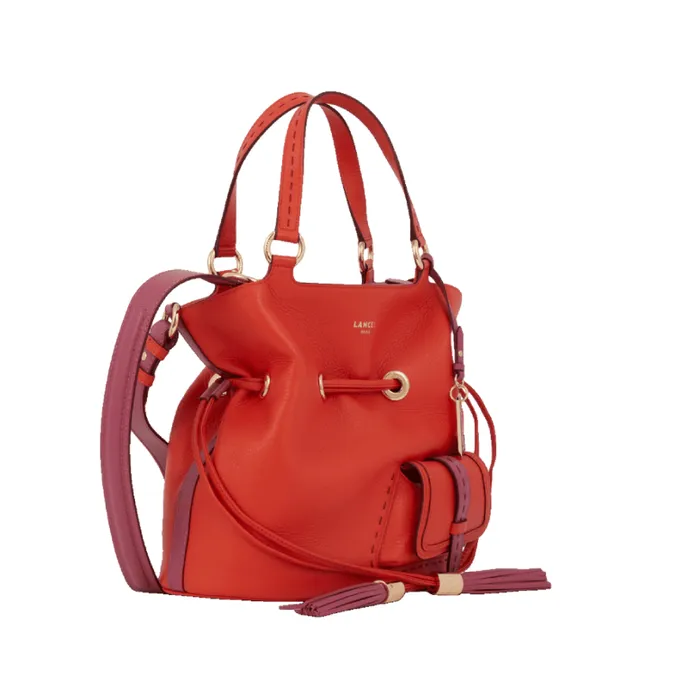 S Bucket Bag Multico Pumpkin Women Lancel Hand Bags S Bucket Bag Multico Pumpkin Women Lancel Hand Bags