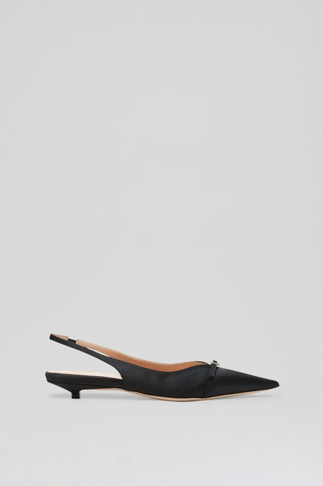 SATIN SLINGBACK 2 BLACK Women Shoes Scanlan Theodore SATIN SLINGBACK 2 BLACK Women Shoes Scanlan Theodore