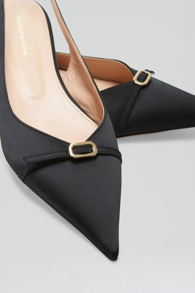 SATIN SLINGBACK 2 BLACK Women Shoes Scanlan Theodore SATIN SLINGBACK 2 BLACK Women Shoes Scanlan Theodore