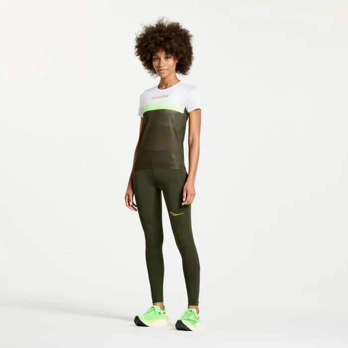Saucony Tops Women Elite Short Sleeve Umbra