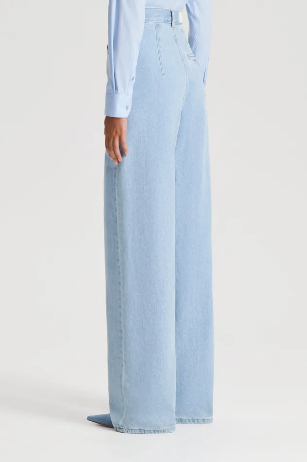 Scanlan Theodore DENIM DRAPE LEG JEAN LIGHTINDIGO1175 Women Trousers Scanlan Theodore DENIM DRAPE LEG JEAN LIGHTINDIGO1175 Women Trousers