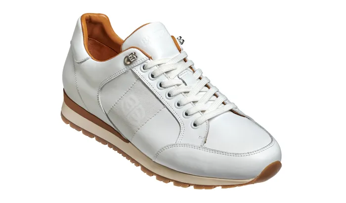 Seb 8211 White Calf Men Barker Shoes Mens Sneakers