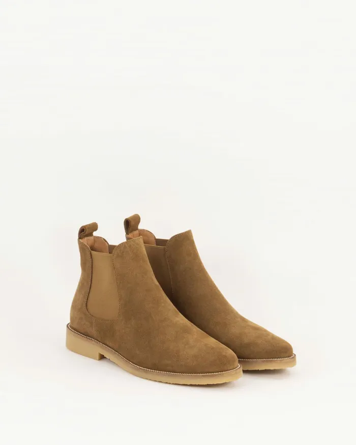 Sessn Womens Shoes Jim lane Tobacco Suede Casaul