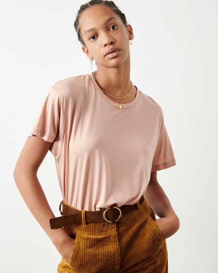 Sessn Womens TShirts And Tops Tees Rosewood Casaul