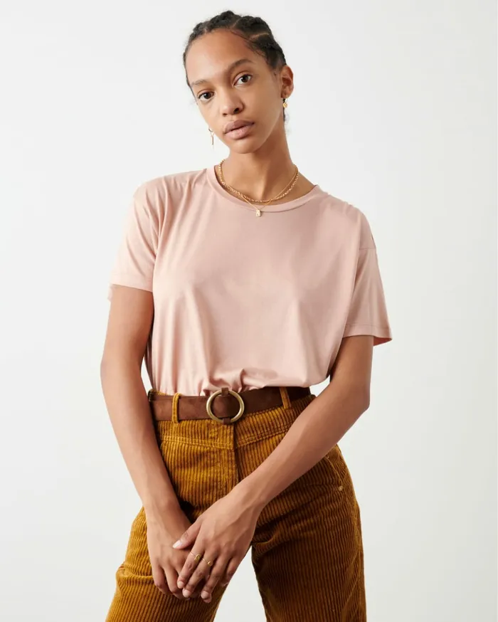 Sessn Womens TShirts And Tops Tees Rosewood Casaul