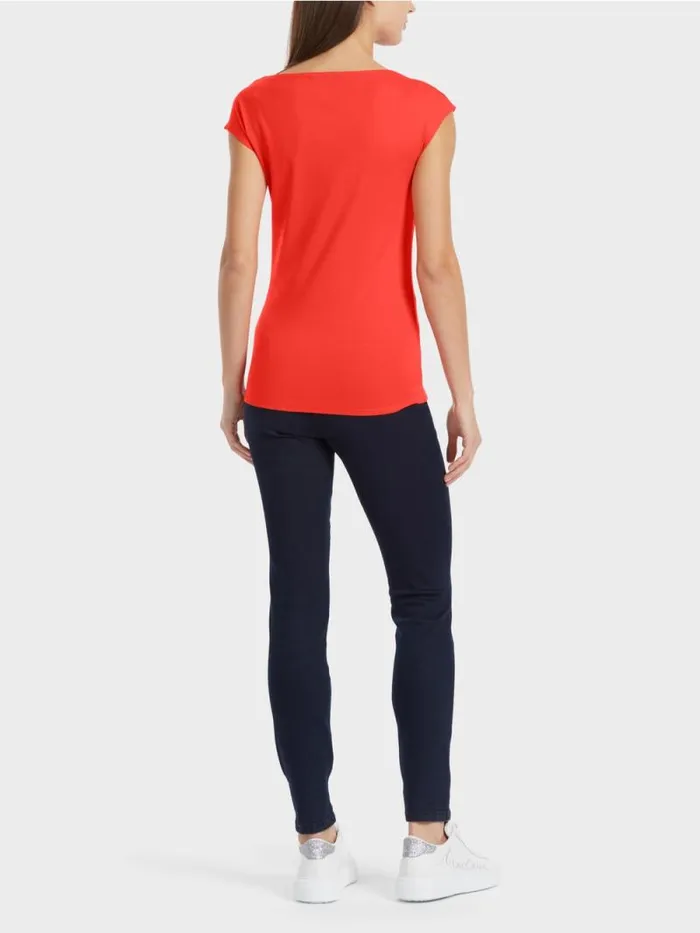 Shirts and Tops Damen Marc Cain Krpernahes TShirt Campari