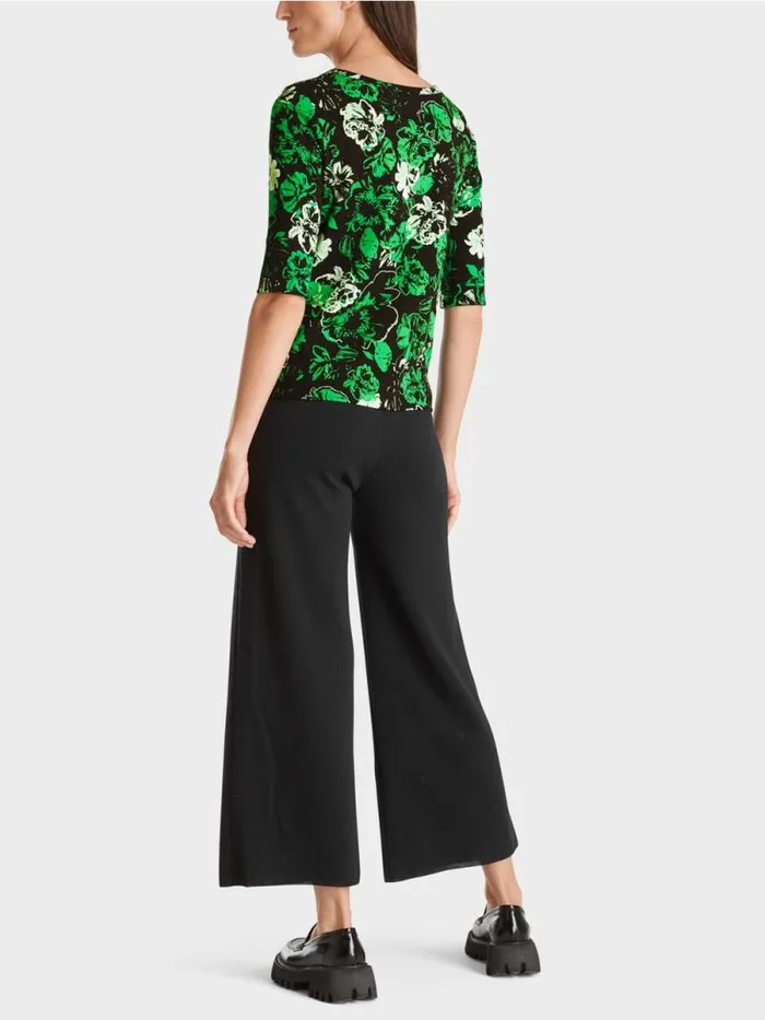 Shirts and Tops Damen Marc Cain Shirt Aus Baumwollstretch Dark Apple Green