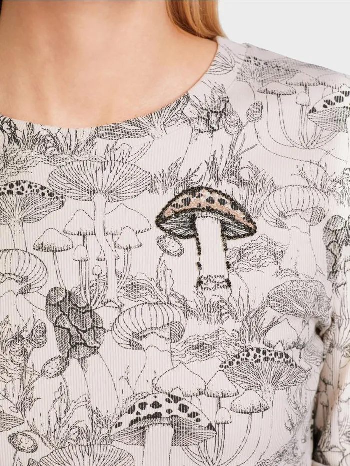 Shirts and Tops Damen Marc Cain TShirt Mit Alloverprint Soft Blossom