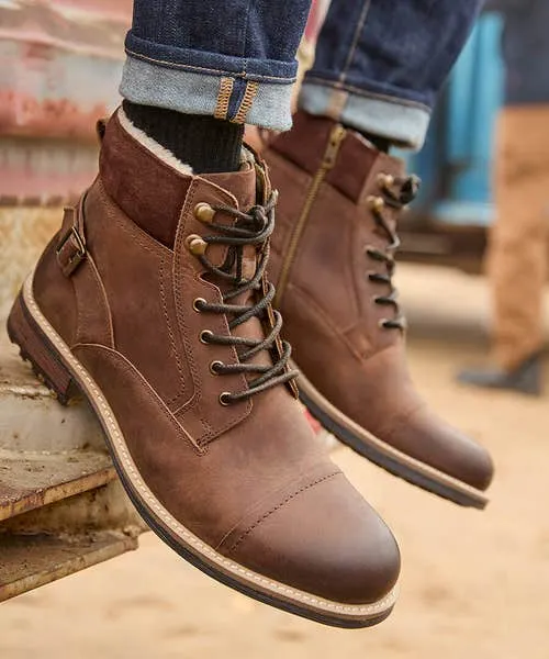 Shoes Boots and Trainers Apparel Joebrowns Aviator Borg Lined Oiled Boots Dark Brown Shoes Boots and Trainers Apparel Joebrowns Aviator Borg Lined Oiled Boots Dark Brown