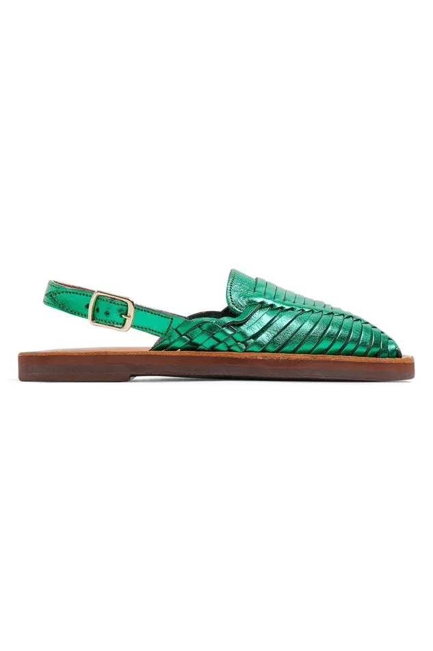 Shoes Women Leon and Harper Izamal P23 Sandals Green