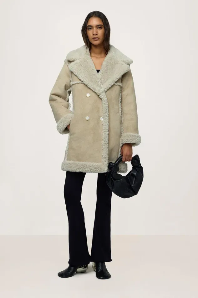 Shop Simon Miller JacketsCoats Midi Jetz Coat Milk