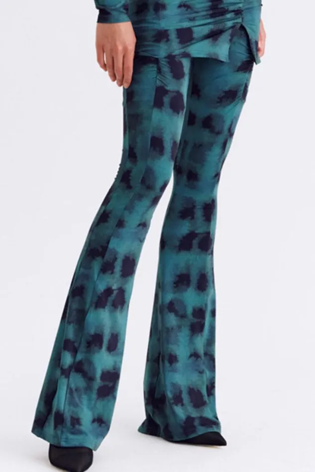Shop SUBOO Matching Sets Shibori Gathered Pants 8211 Green