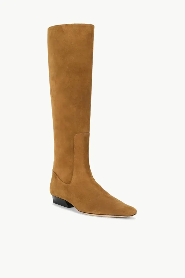 STAUD Boots WALLY FLAT BOOT Tan Suede 8211 Women STAUD Boots WALLY FLAT BOOT Tan Suede 8211 Women