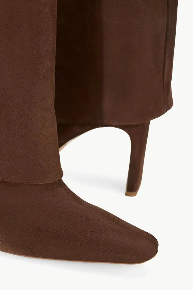 STAUD Boots WALLY FOLDOVER HIGH HEEL BOOT Mahogany Suede 8211 Women STAUD Boots WALLY FOLDOVER HIGH HEEL BOOT Mahogany Suede 8211 Women