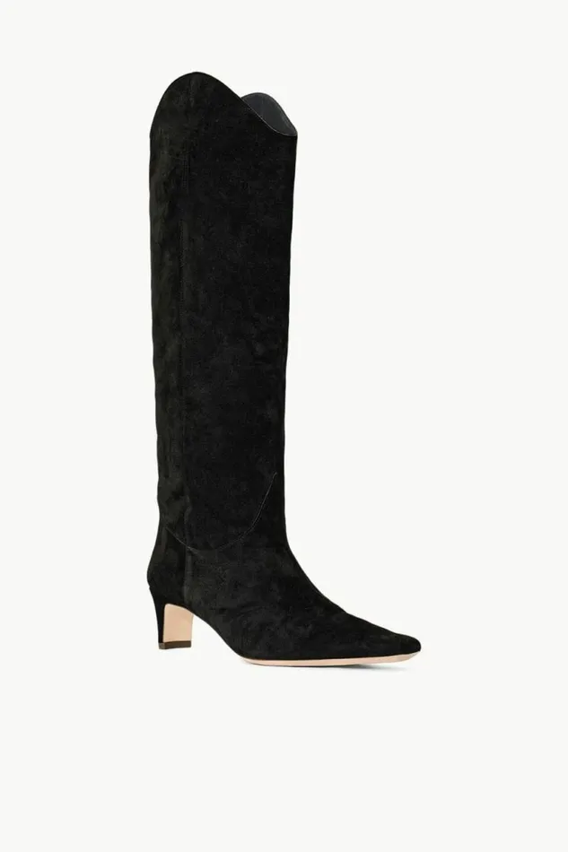 STAUD Boots WESTERN WALLY BOOT Black Suede 8211 Women STAUD Boots WESTERN WALLY BOOT Black Suede 8211 Women