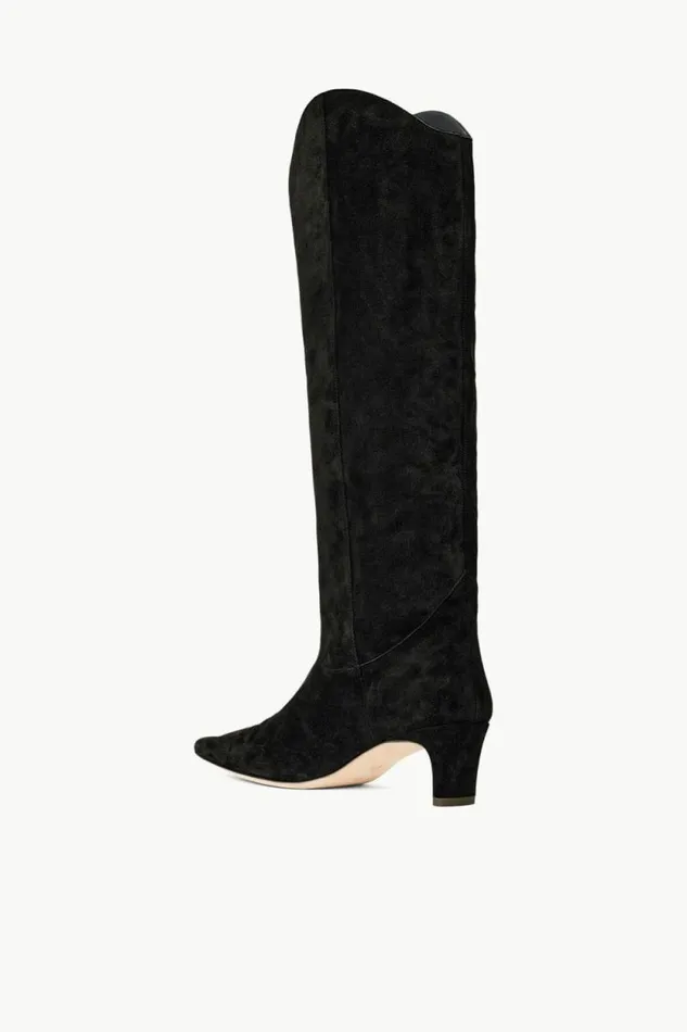 STAUD Boots WESTERN WALLY BOOT Black Suede 8211 Women STAUD Boots WESTERN WALLY BOOT Black Suede 8211 Women