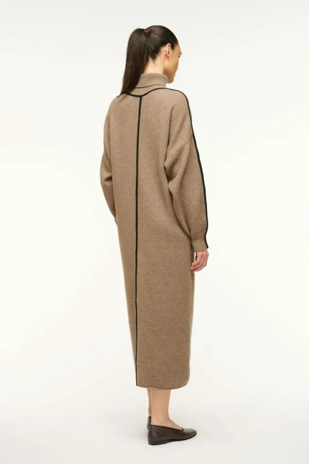 STAUD Dresses APRES DRESS Mushroom Black 8211 Women STAUD Dresses APRES DRESS Mushroom Black 8211 Women