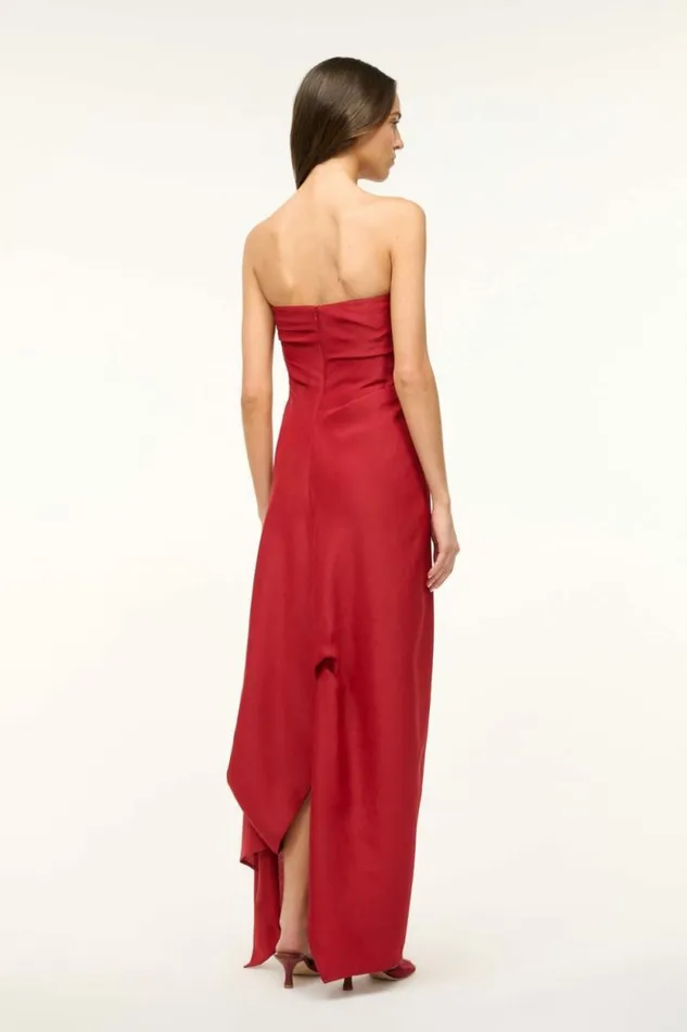 STAUD Dresses CARAVAGGIO DRESS Rouge 8211 Women
