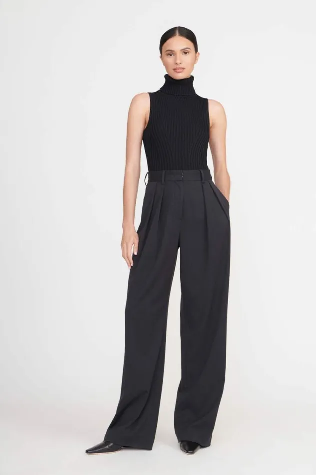 STAUD Pants and Shorts LUISA PANT Black Suiting 8211 Women STAUD Pants and Shorts LUISA PANT Black Suiting 8211 Women