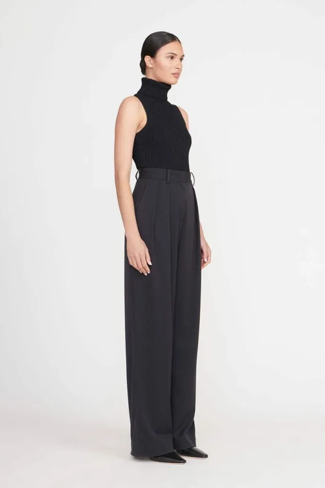 STAUD Pants and Shorts LUISA PANT Black Suiting 8211 Women STAUD Pants and Shorts LUISA PANT Black Suiting 8211 Women