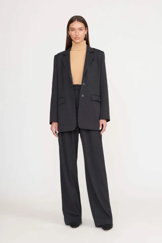 STAUD Pants and Shorts LUISA PANT Black Suiting 8211 Women STAUD Pants and Shorts LUISA PANT Black Suiting 8211 Women