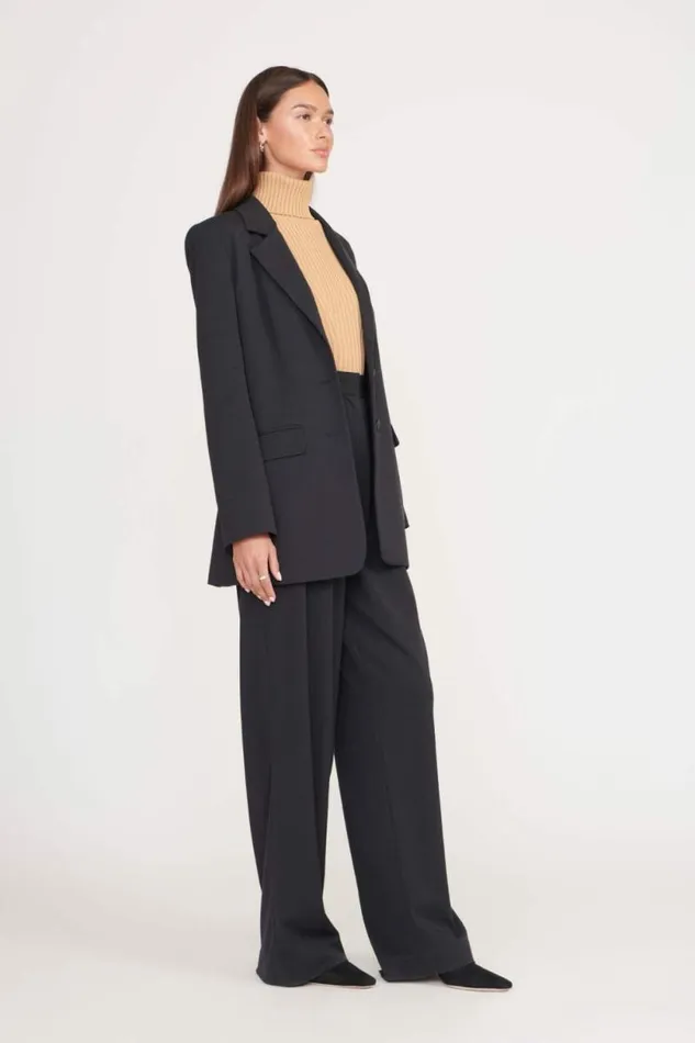 STAUD Pants and Shorts LUISA PANT Black Suiting 8211 Women STAUD Pants and Shorts LUISA PANT Black Suiting 8211 Women