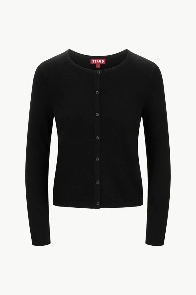 STAUD Sweaters MIDNIGHT CASHMERE CARDIGAN Black 8211 Women STAUD Sweaters MIDNIGHT CASHMERE CARDIGAN Black 8211 Women