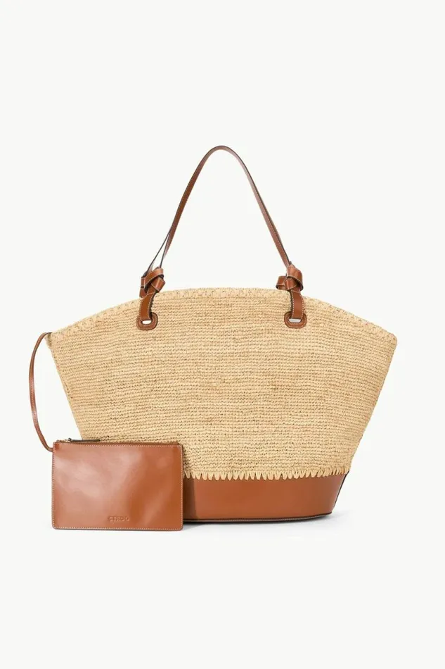 STAUD Swim SQUILLO RAFFIA TOTE Natural Tan 8211 Women STAUD Swim SQUILLO RAFFIA TOTE Natural Tan 8211 Women