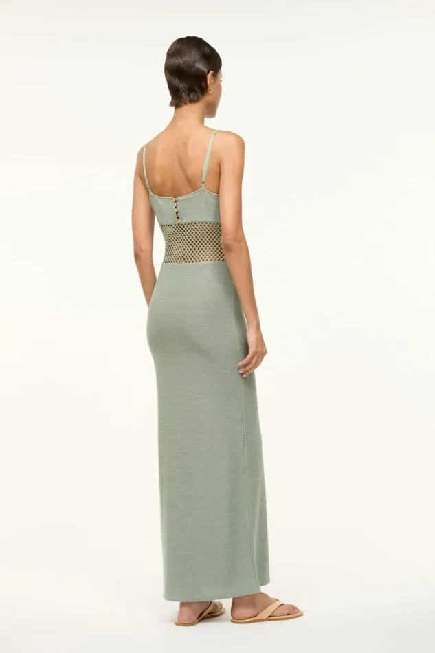 STAUD The Evening Edit TARA DRESS Jade 8211 Women STAUD The Evening Edit TARA DRESS Jade 8211 Women