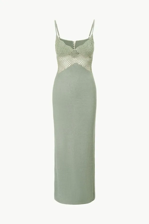 STAUD The Evening Edit TARA DRESS Jade 8211 Women STAUD The Evening Edit TARA DRESS Jade 8211 Women