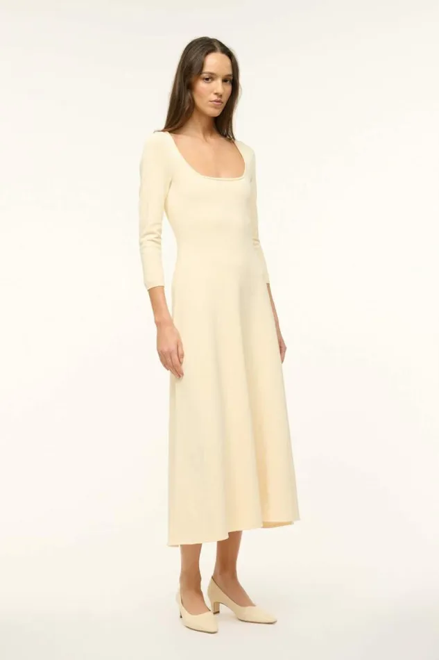 STAUD The Knit Shop DOUVRES DRESS Buttercream 8211 Women STAUD The Knit Shop DOUVRES DRESS Buttercream 8211 Women