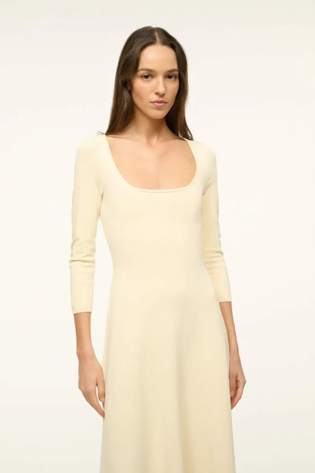 STAUD The Knit Shop DOUVRES DRESS Buttercream 8211 Women STAUD The Knit Shop DOUVRES DRESS Buttercream 8211 Women