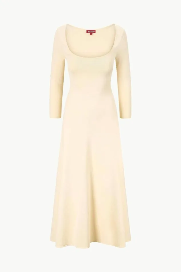 STAUD The Knit Shop DOUVRES DRESS Buttercream 8211 Women STAUD The Knit Shop DOUVRES DRESS Buttercream 8211 Women