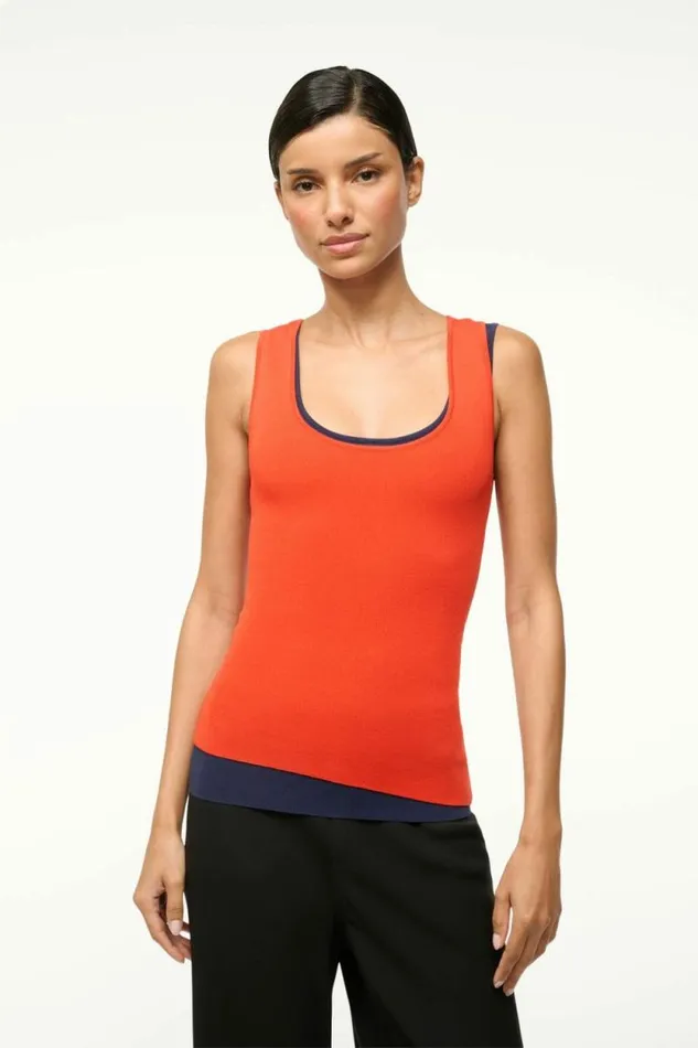 STAUD Tops HERMOSA TANK Cayenne Navy 8211 Women STAUD Tops HERMOSA TANK Cayenne Navy 8211 Women