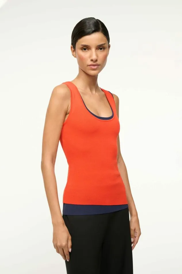 STAUD Tops HERMOSA TANK Cayenne Navy 8211 Women STAUD Tops HERMOSA TANK Cayenne Navy 8211 Women